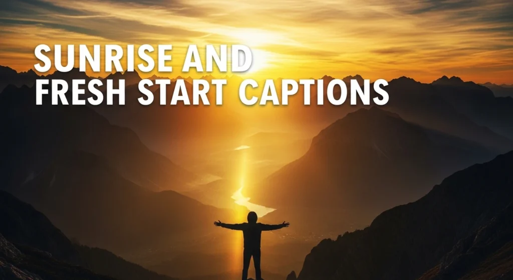 Sunrise And Fresh Start Captions