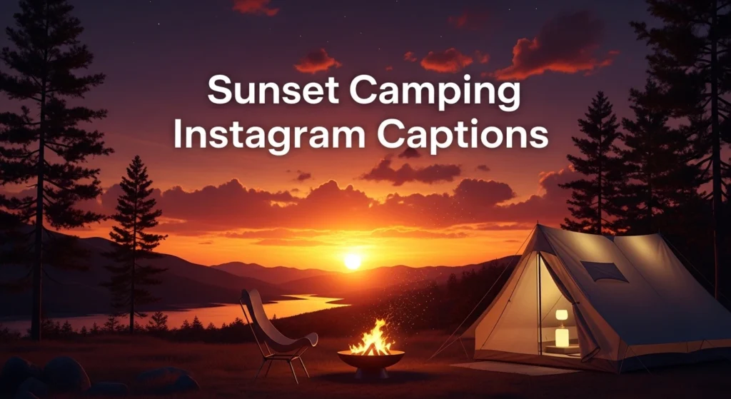 Sunset Camping Instagram Captions