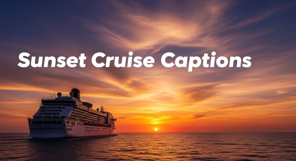 Sunset Cruise Captions