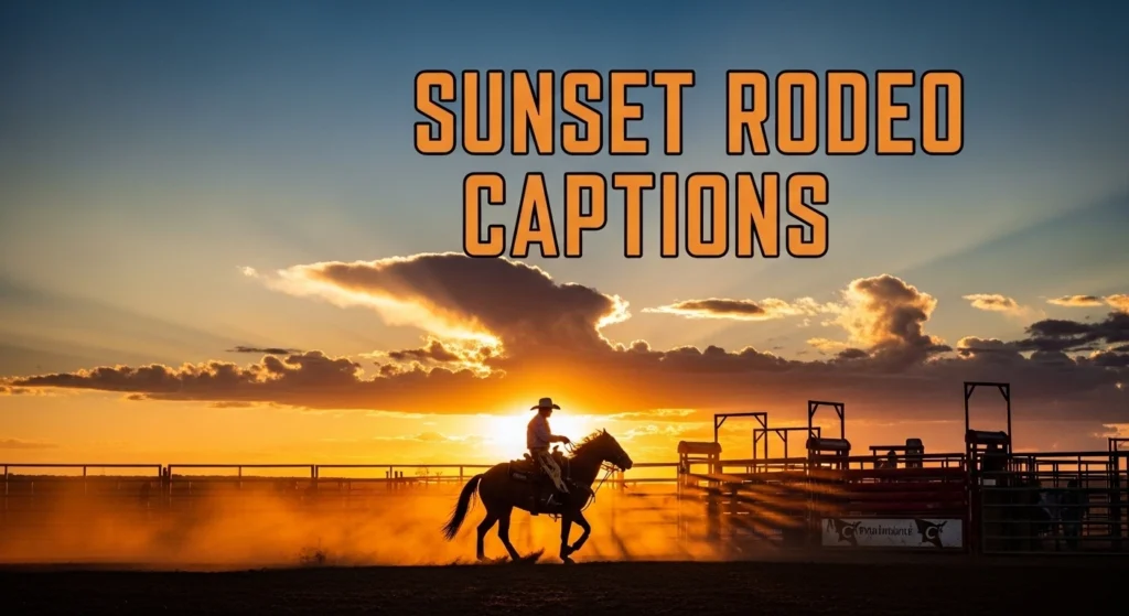 Sunset Rodeo Captions