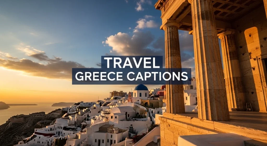 Travel Greece Captions