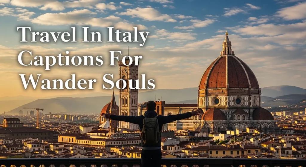 travel in italy captions for wander souls
