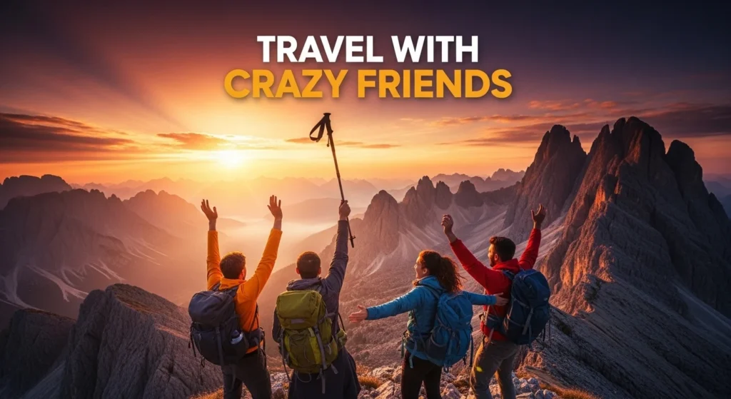 travel with crazy friends