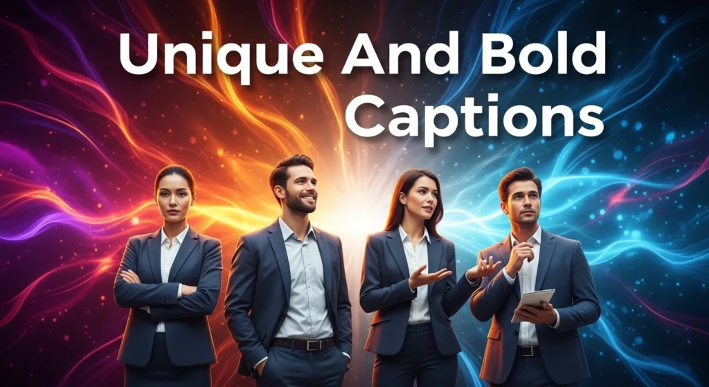 Unique And Bold Captions
