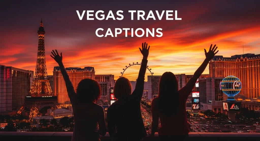 Vegas Travel Captions