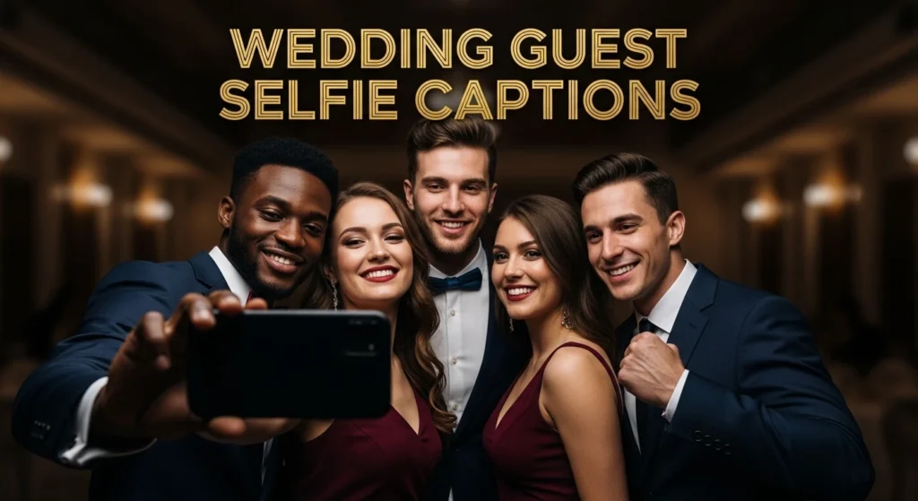 Wedding Guest Selfie Captions