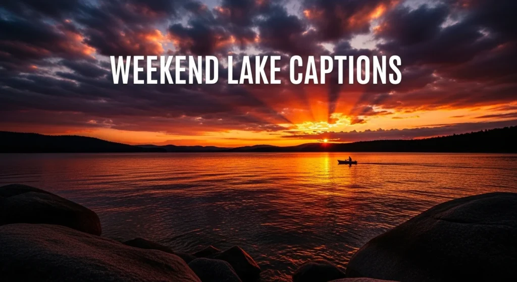 Weekend Lake Captions