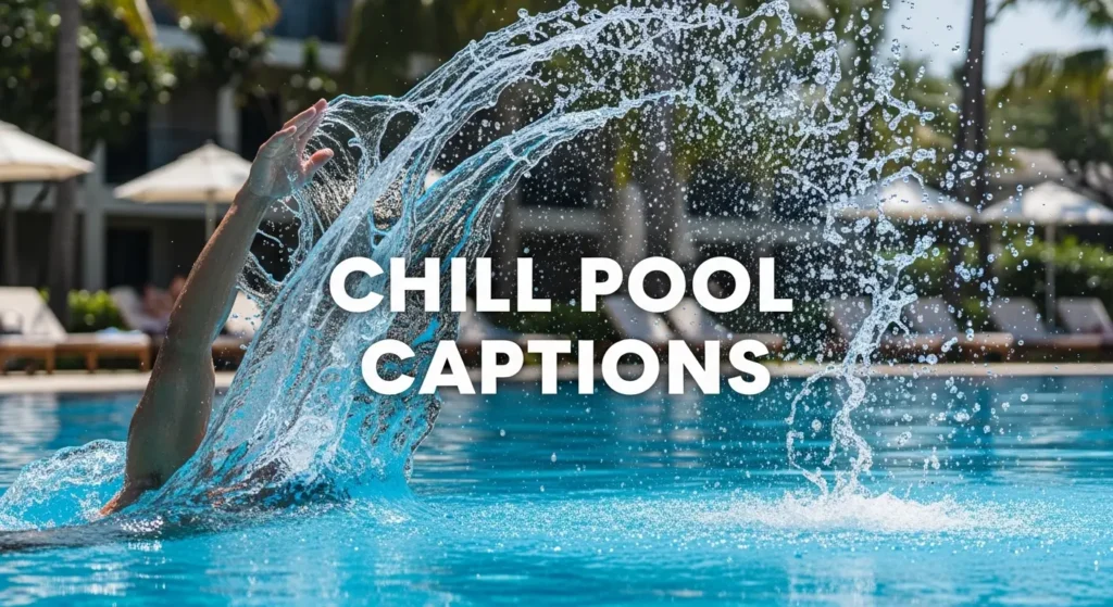 Chill Pool Captions