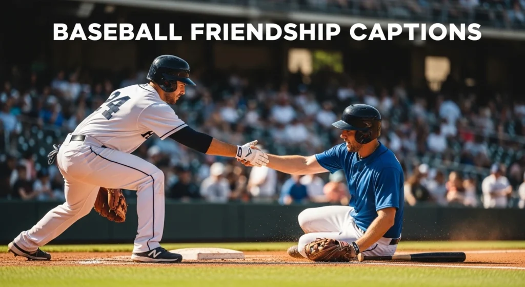 Baseball Friendship Captions