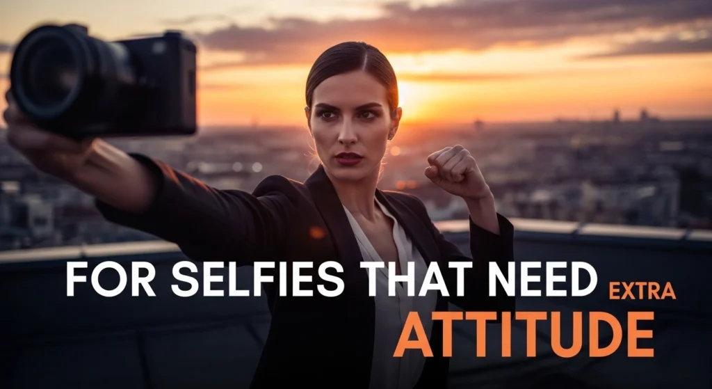 For Selfies That Need Extra Attitude