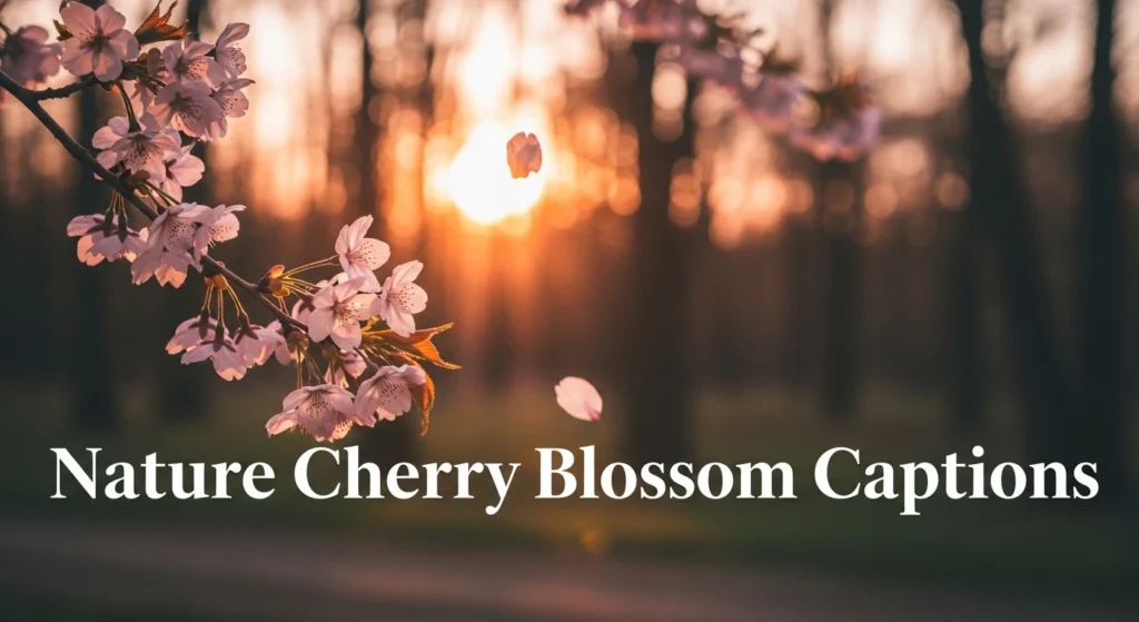 Nature Cherry Blossom Captions